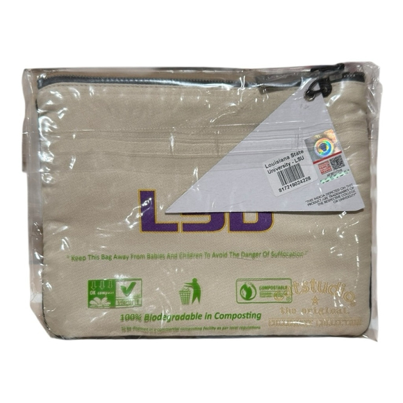 Catstudio Collegiate LSU Louisiana State University Zipper Pouch Travel Bag NWT - Picture 8 of 8